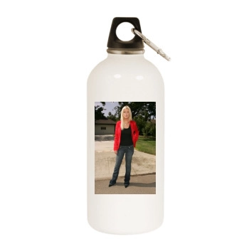 Tara Reid White Water Bottle With Carabiner