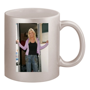 Tara Reid 11oz Metallic Silver Mug