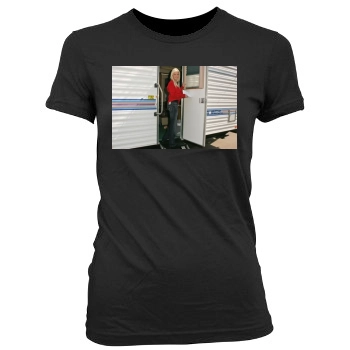 Tara Reid Women's Junior Cut Crewneck T-Shirt