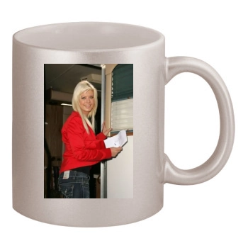 Tara Reid 11oz Metallic Silver Mug