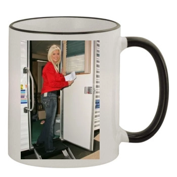 Tara Reid 11oz Colored Rim & Handle Mug