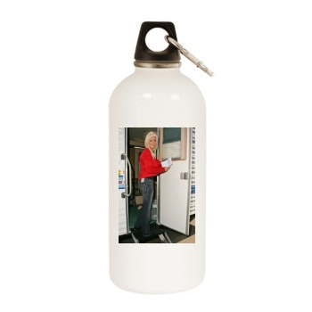 Tara Reid White Water Bottle With Carabiner