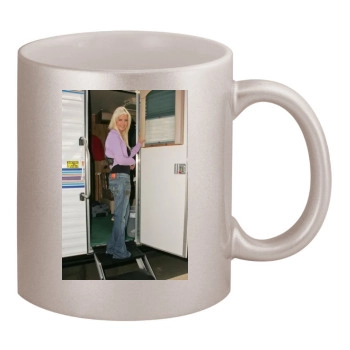 Tara Reid 11oz Metallic Silver Mug