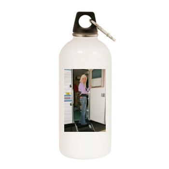 Tara Reid White Water Bottle With Carabiner