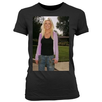 Tara Reid Women's Junior Cut Crewneck T-Shirt