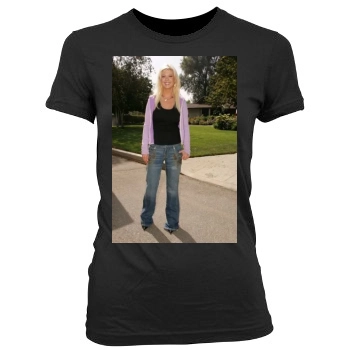 Tara Reid Women's Junior Cut Crewneck T-Shirt