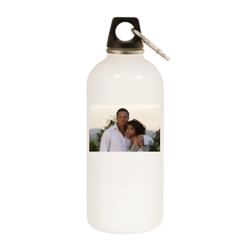 Taraji P. Henson White Water Bottle With Carabiner