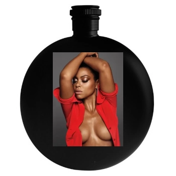 Taraji P. Henson Round Flask