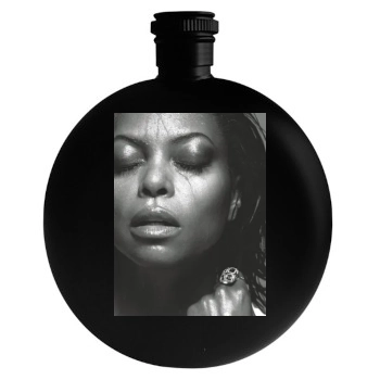 Taraji P. Henson Round Flask