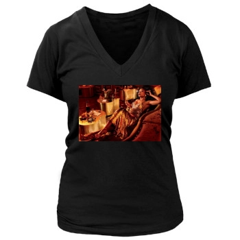 Taraji P. Henson Women's Deep V-Neck TShirt