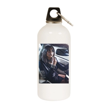 Taraji P. Henson White Water Bottle With Carabiner