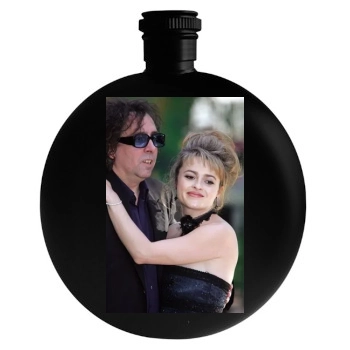 Helena Bonham Carter Round Flask