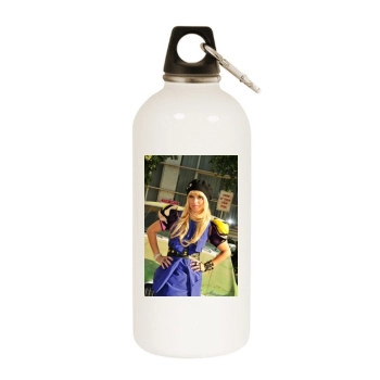 Taryn Manning White Water Bottle With Carabiner