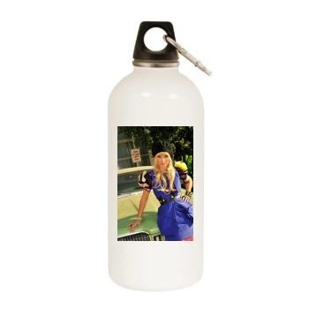 Taryn Manning White Water Bottle With Carabiner