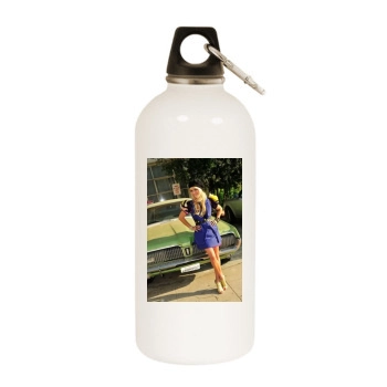 Taryn Manning White Water Bottle With Carabiner