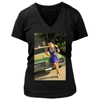 Taryn Manning Women's Deep V-Neck TShirt