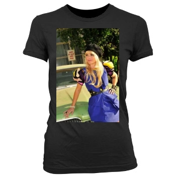 Taryn Manning Women's Junior Cut Crewneck T-Shirt