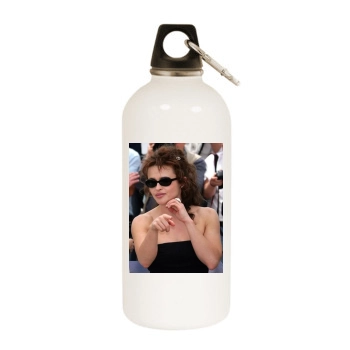 Helena Bonham Carter White Water Bottle With Carabiner