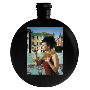 Helena Bonham Carter Round Flask