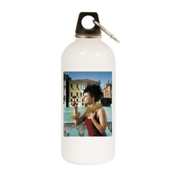 Helena Bonham Carter White Water Bottle With Carabiner