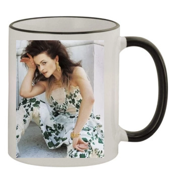 Helena Bonham Carter 11oz Colored Rim & Handle Mug