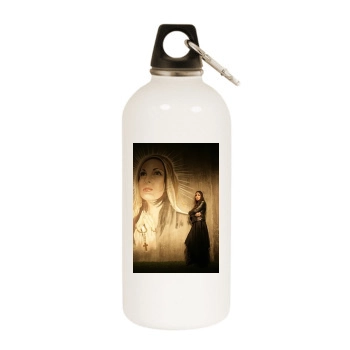 Helene Segara White Water Bottle With Carabiner