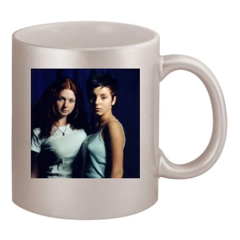 TATU 11oz Metallic Silver Mug