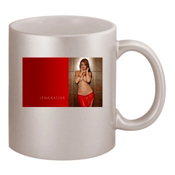 TATU 11oz Metallic Silver Mug