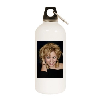 Hilarie Burton White Water Bottle With Carabiner