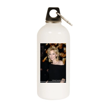 Hilarie Burton White Water Bottle With Carabiner