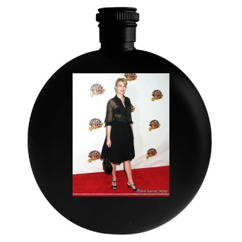 Hilarie Burton Round Flask