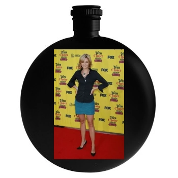 Hilarie Burton Round Flask