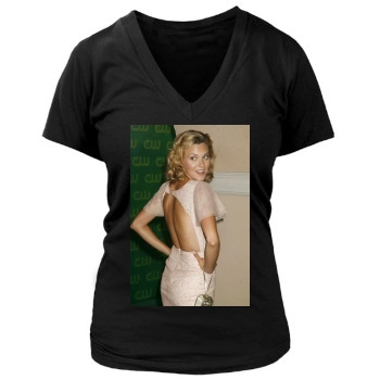 Hilarie Burton Women's Deep V-Neck TShirt