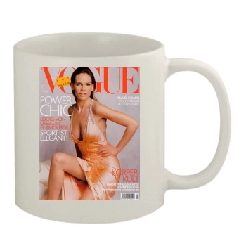 Hilary Swank 11oz White Mug