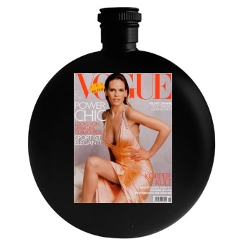 Hilary Swank Round Flask