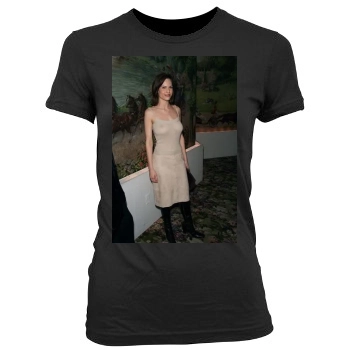 Hilary Swank Women's Junior Cut Crewneck T-Shirt