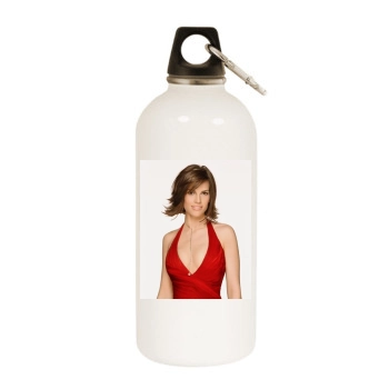 Hilary Swank White Water Bottle With Carabiner