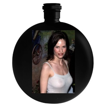 Hilary Swank Round Flask