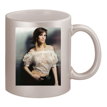 Hilary Swank 11oz Metallic Silver Mug