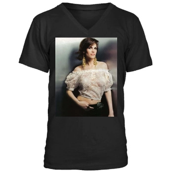 Hilary Swank Men's V-Neck T-Shirt