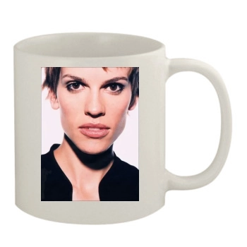 Hilary Swank 11oz White Mug