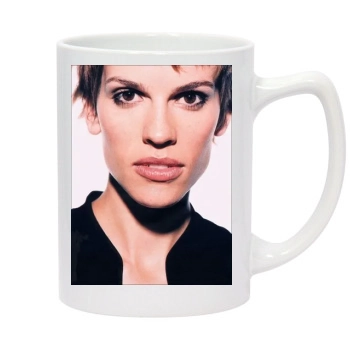 Hilary Swank 14oz White Statesman Mug