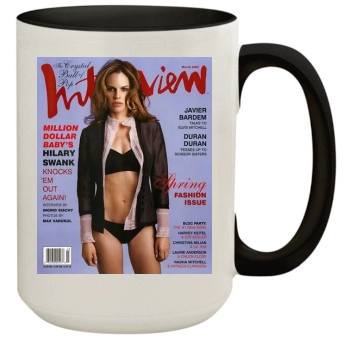 Hilary Swank 15oz Colored Inner & Handle Mug