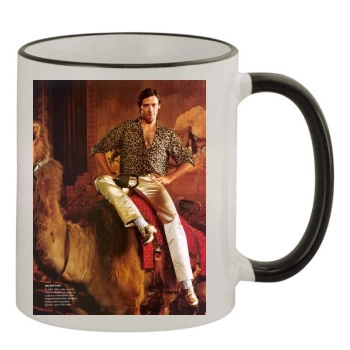 Hugh Jackman 11oz Colored Rim & Handle Mug