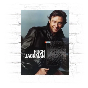 Hugh Jackman Metal Wall Art