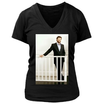 Hugh Jackman Women's Deep V-Neck TShirt