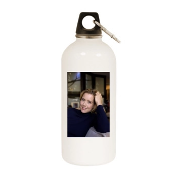 Tea Leoni White Water Bottle With Carabiner