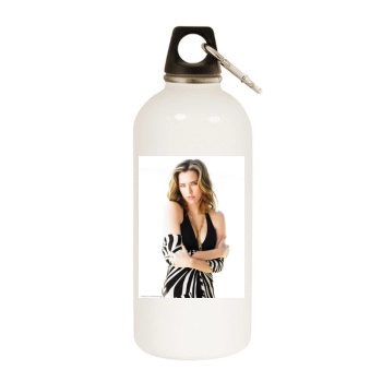 Tea Leoni White Water Bottle With Carabiner