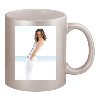 Tea Leoni 11oz Metallic Silver Mug