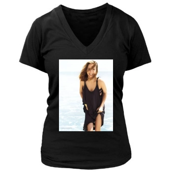 Tea Leoni Women's Deep V-Neck TShirt